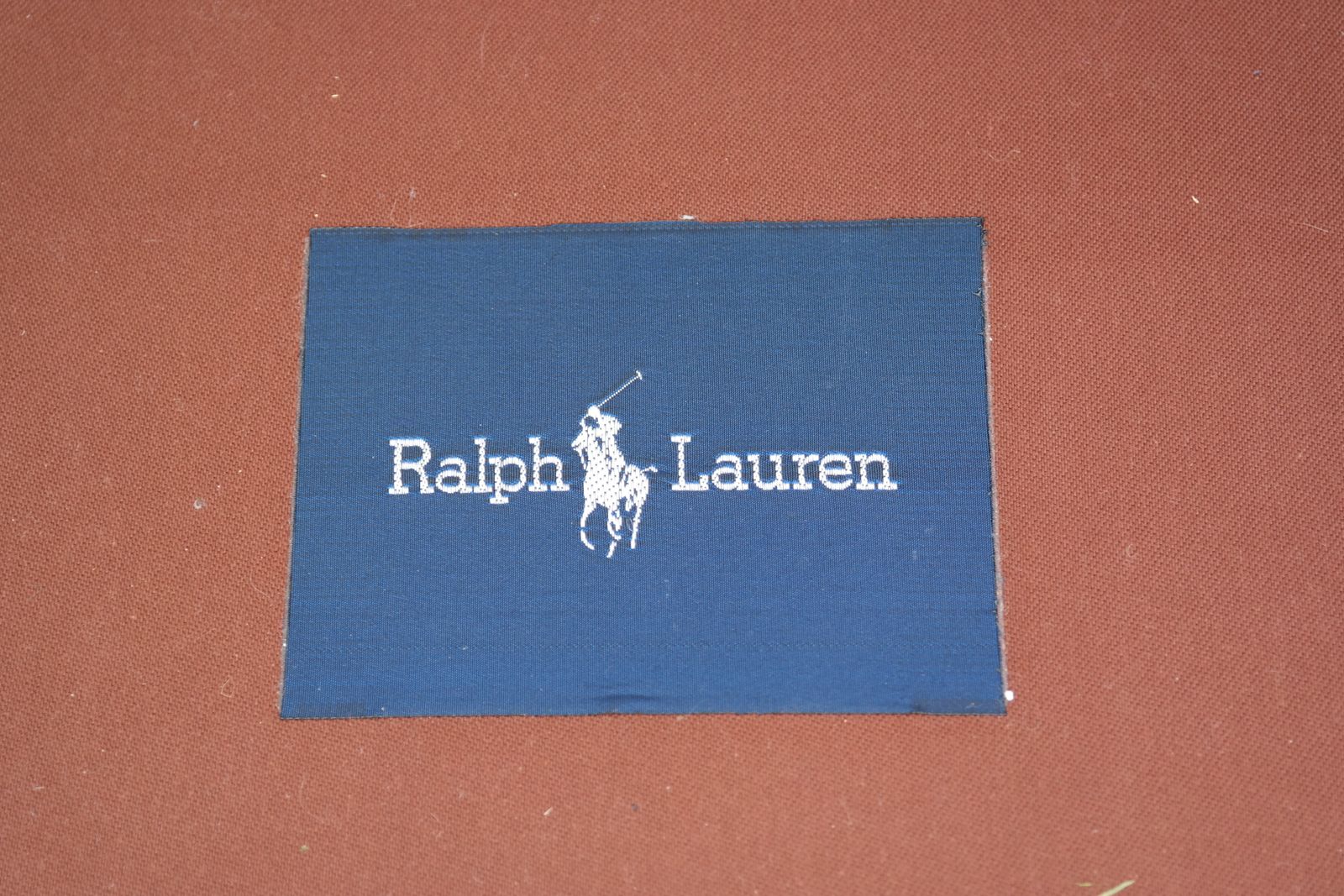 Stunning Rare Ralph Lauren Errol Armchair Footstool Leather Burgundy photo vinterior
