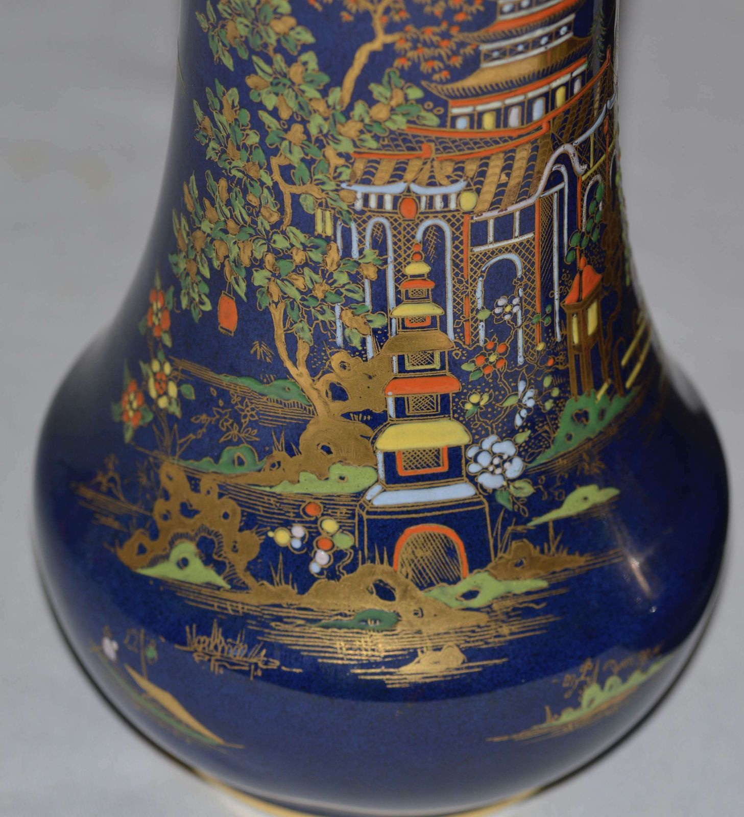 A Near Pair Of 1920's Carlton Ware Porcelain Vases photo Home Decor