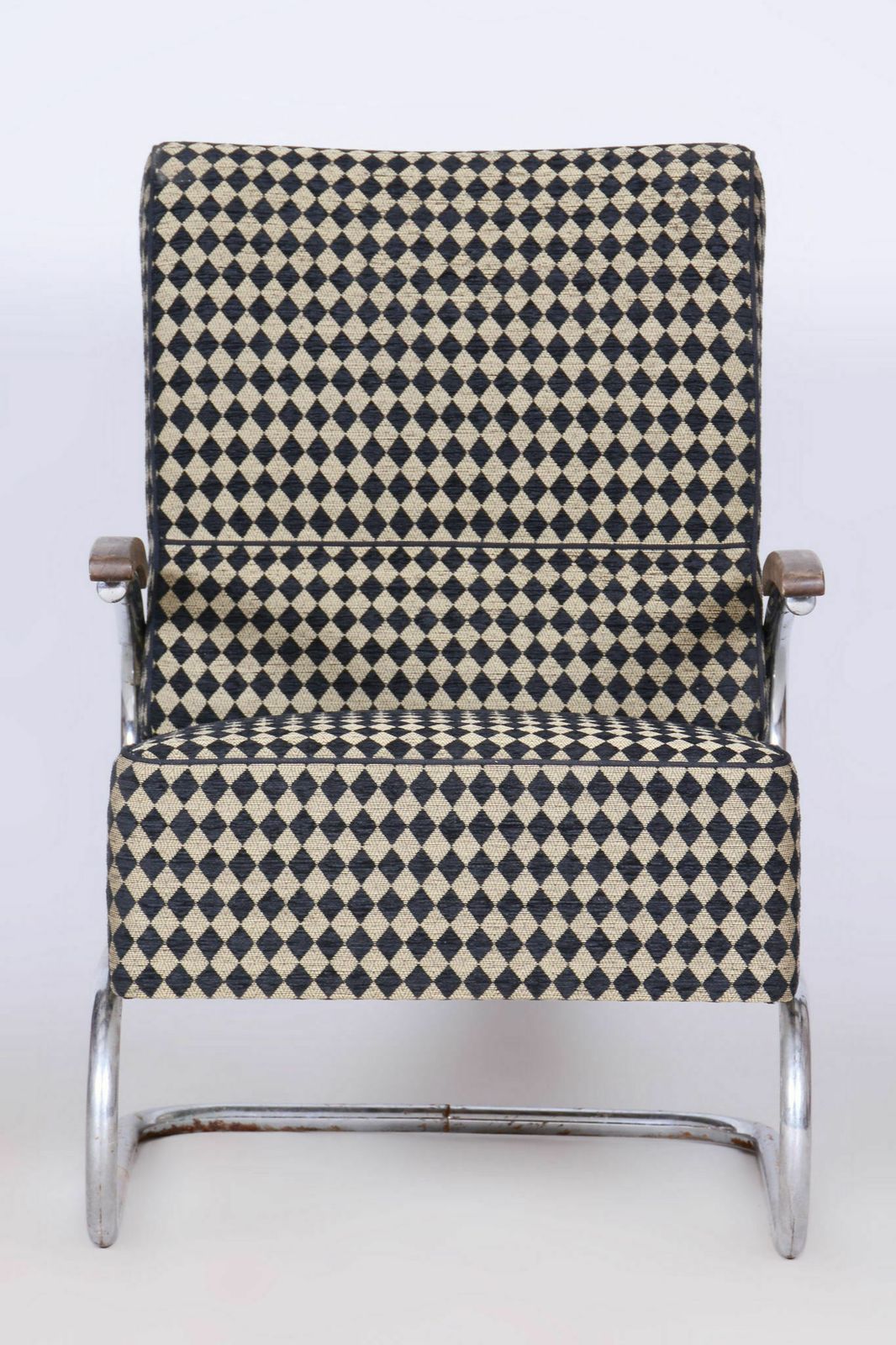 Set Of Two Restored Bauhaus Armchairs, By Vichr A Spol., Chrome, Czech, 1930s photo buy