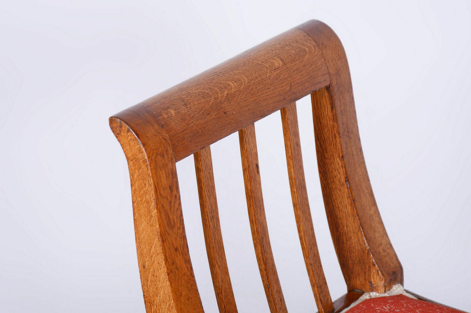 Restored Art Deco Stool, Oak, Revived Polish, New Upholstery, Czech, 1930s photo Furniture