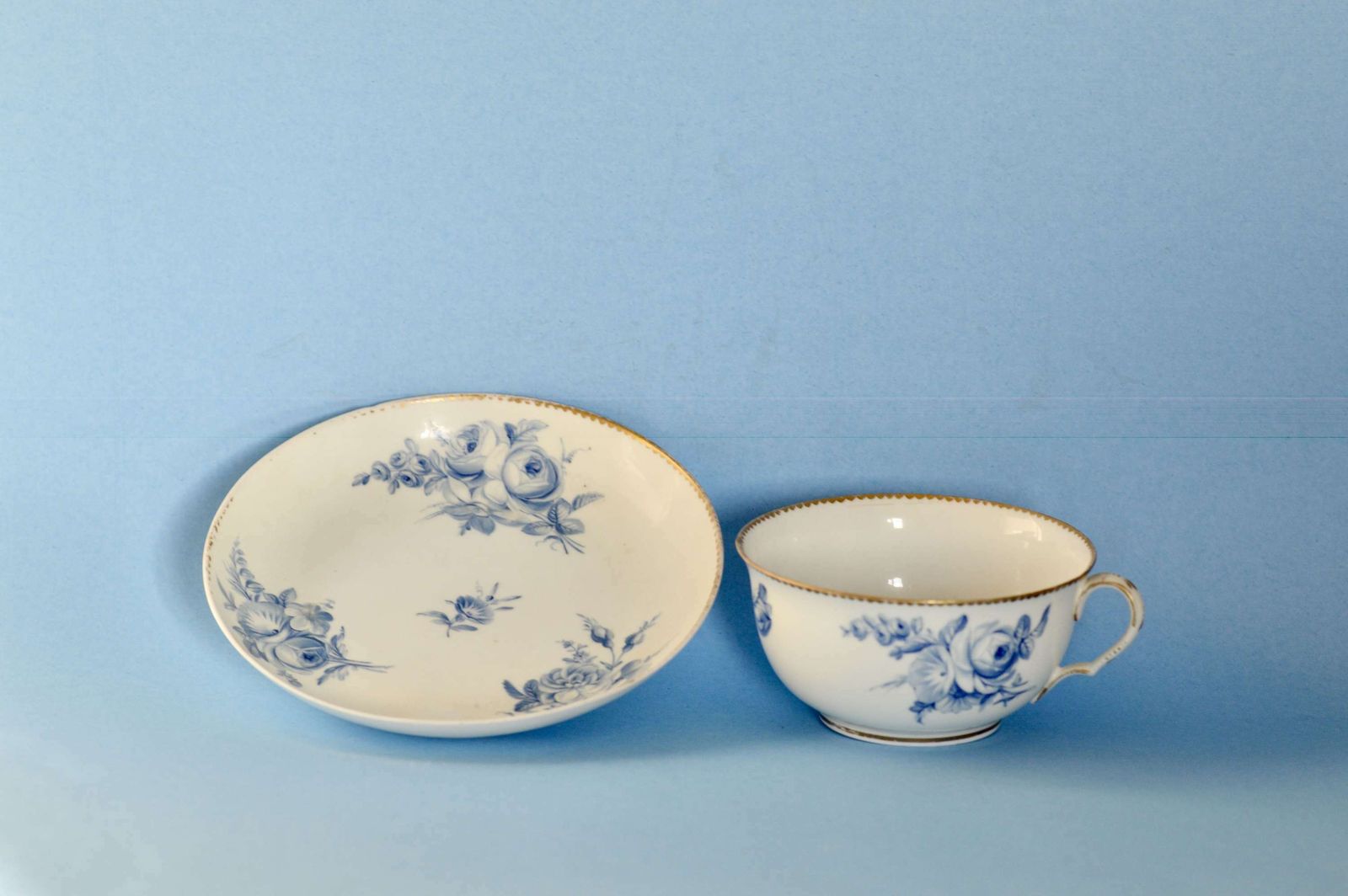 Swansea Porcelain Large Cup And Saucer. Circa 1818 photo Home Decor