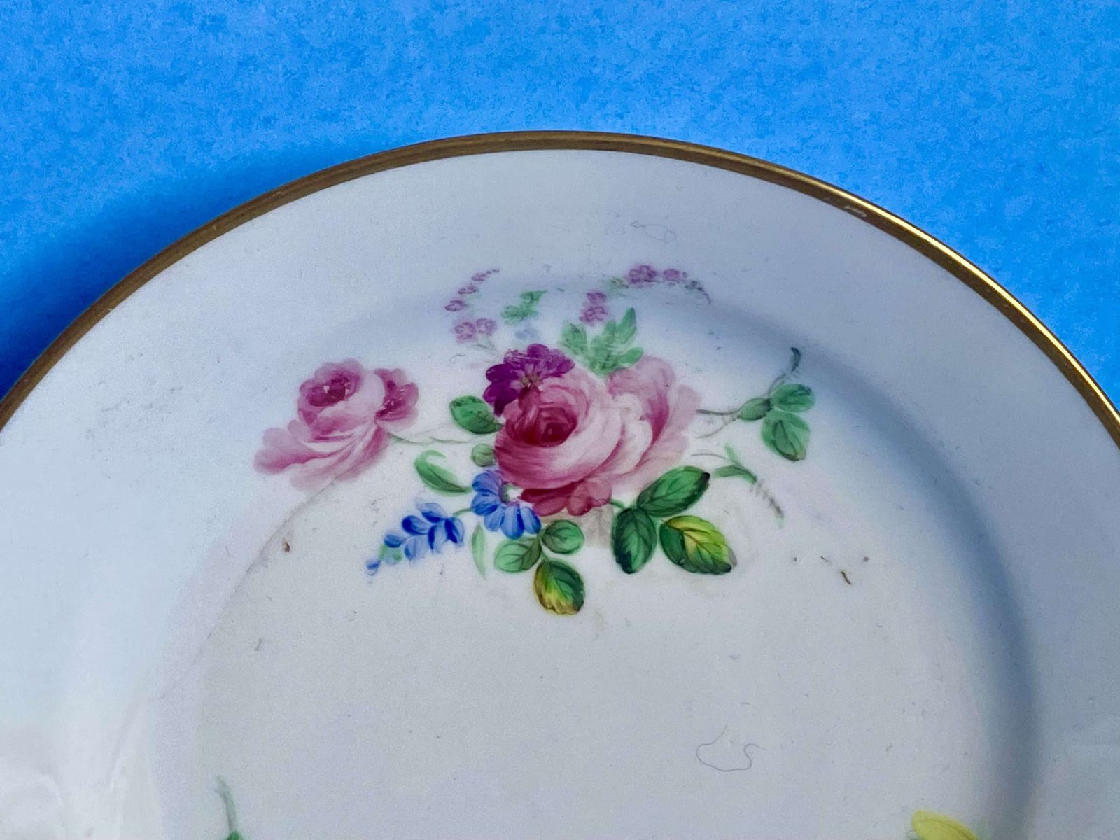 photo for sale Set Of Four Swansea Porcelain Dessert Plates   Circa 1818 1820