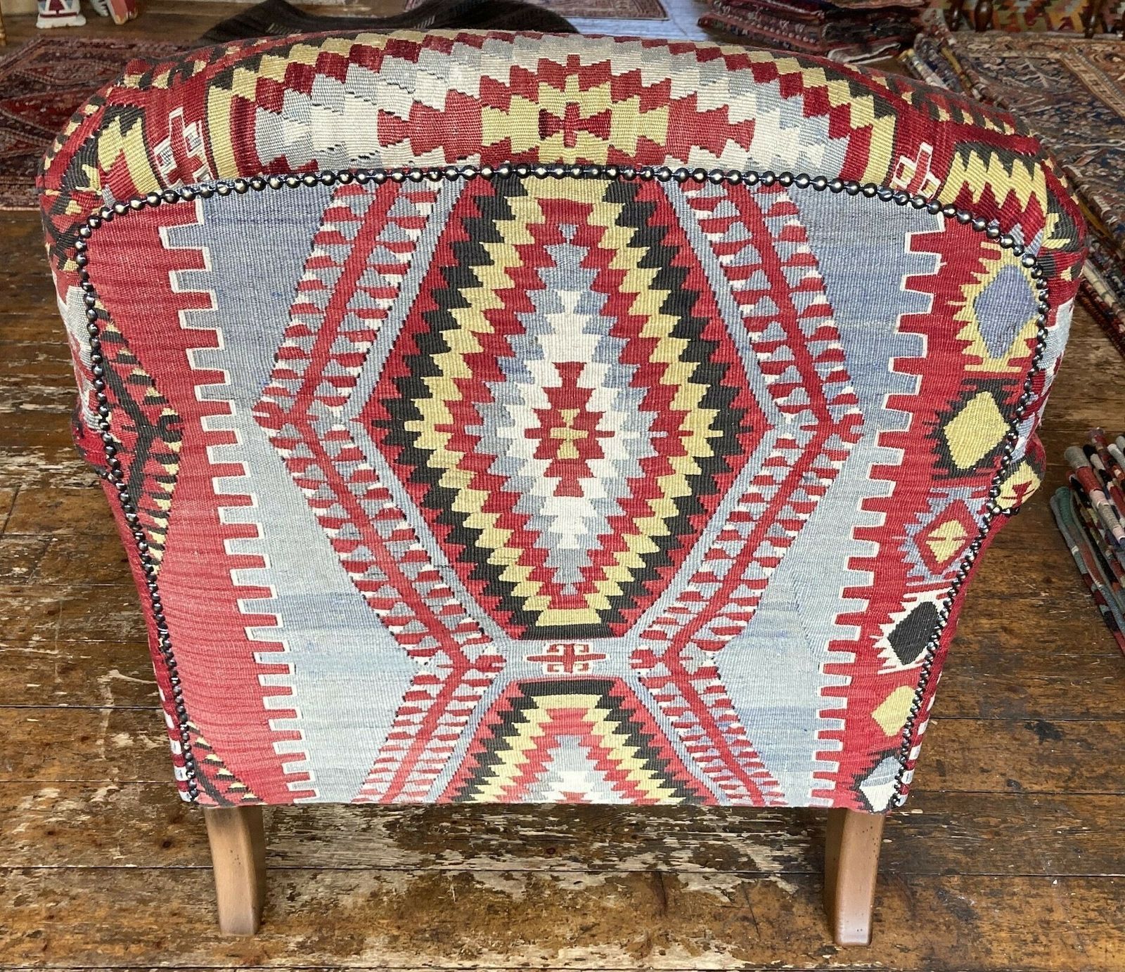 Kilim Covered Armchair 0.94m X 0.84m X H0.90m photo Furniture