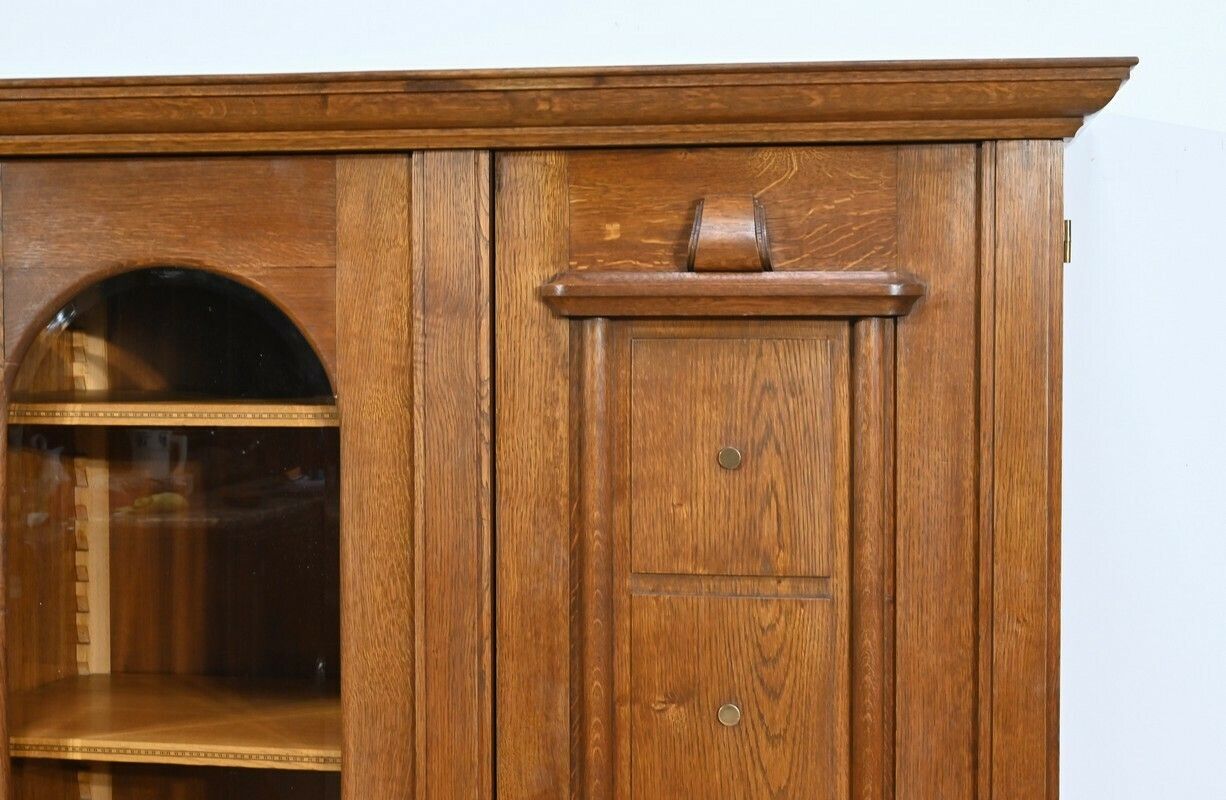 1800.0 Oak Bookcase, Art Deco Period – 1940 photo