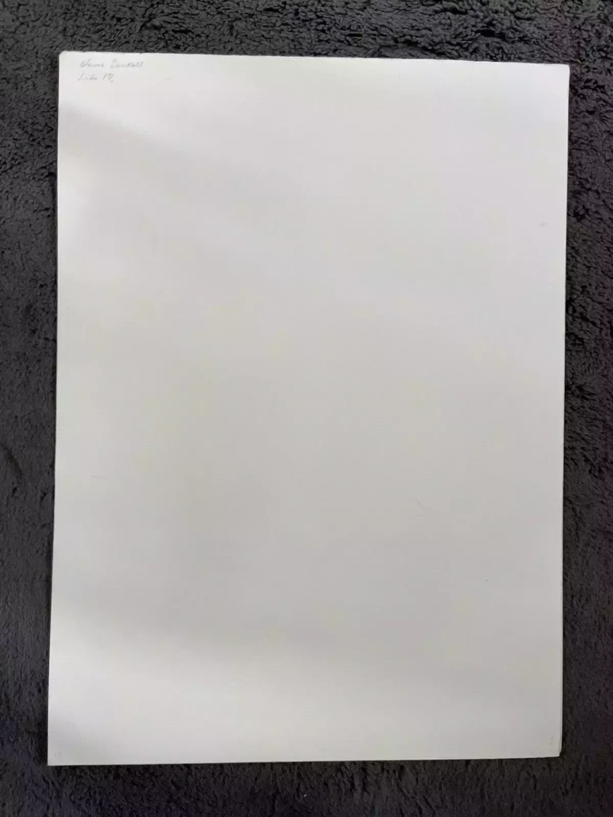 125.0 Unframed Vintage Swedish Signed Hans Sandell Limited Edition Abstract Lithograph Print photo