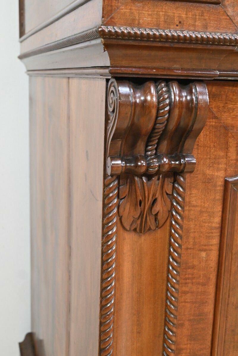 Furniture Property Writing Desk Chest Of Drawers, In Mahogany And Lemon Wood, Restoration Style – Part 1 Of The 19th Century photo
