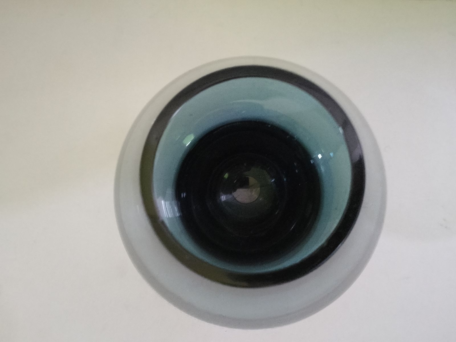 Riihimaki "Stromboli " Steel Blue Glass Vase Designed By Aimo Okkolin Signed photo furniture