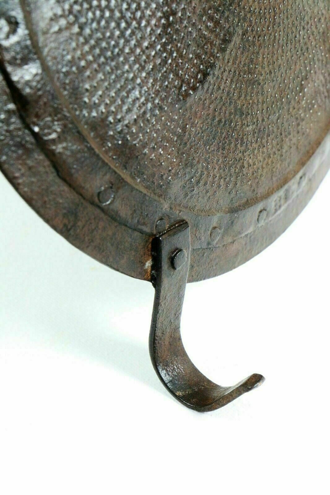 photo furniture Antique Indian Ethnic Cooking Sieve Large Decorative Metal & Brass Wooden Handle