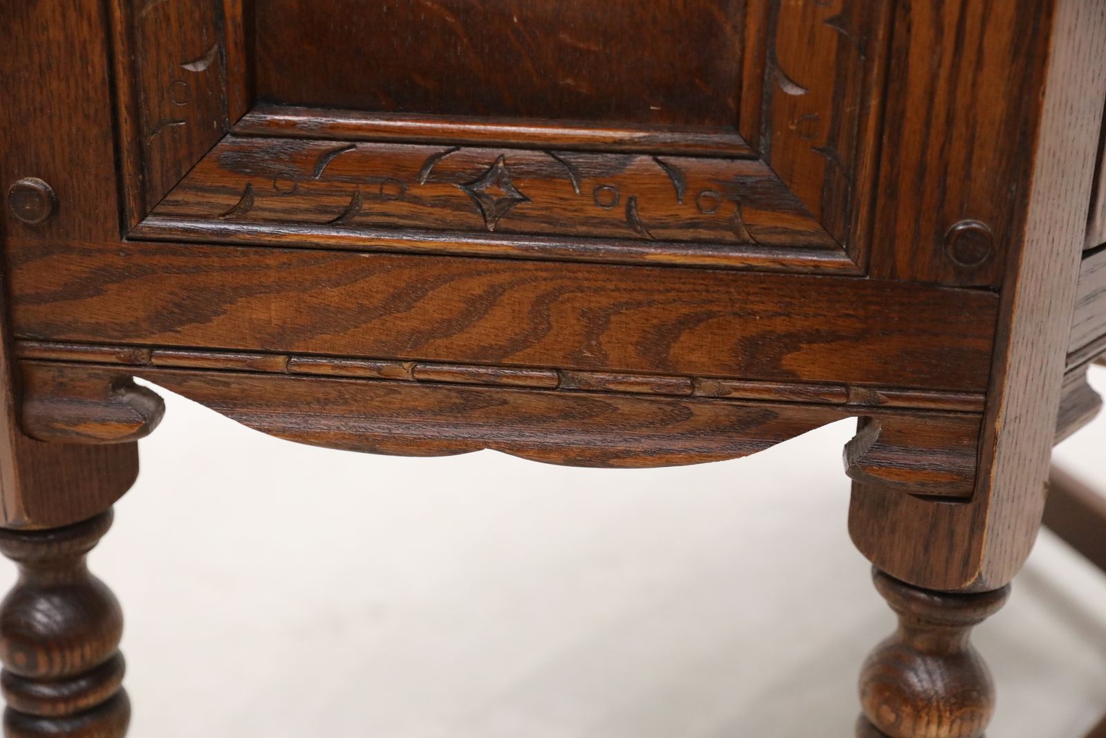photo buy Old Charm Canted Table Finished In Tudor Brown Free Uk Delivery*