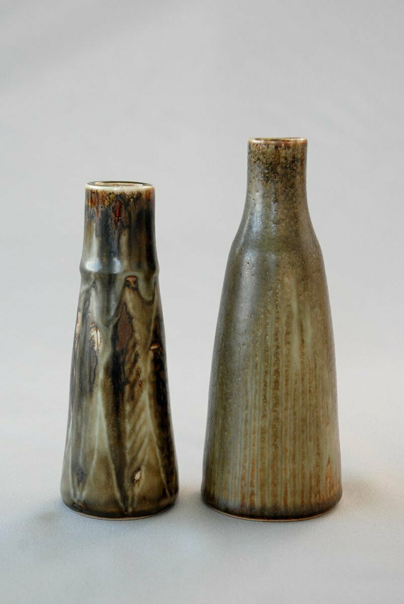 Studio Vases By Carl Harry Stålahane For Rörstrand, Sweden, 1950s. Set Of 2