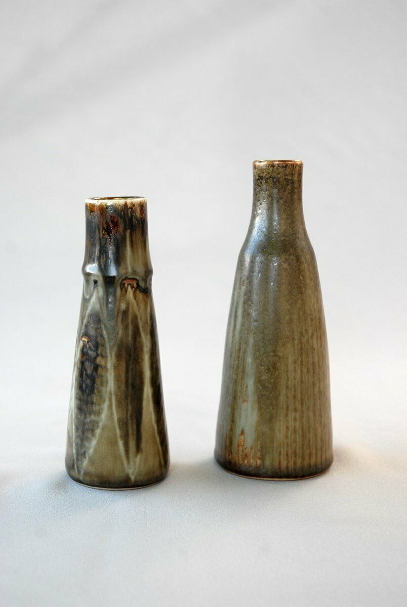 Studio Vases By Carl Harry Stålahane For Rörstrand, Sweden, 1950s. Set Of 2 photo vintage