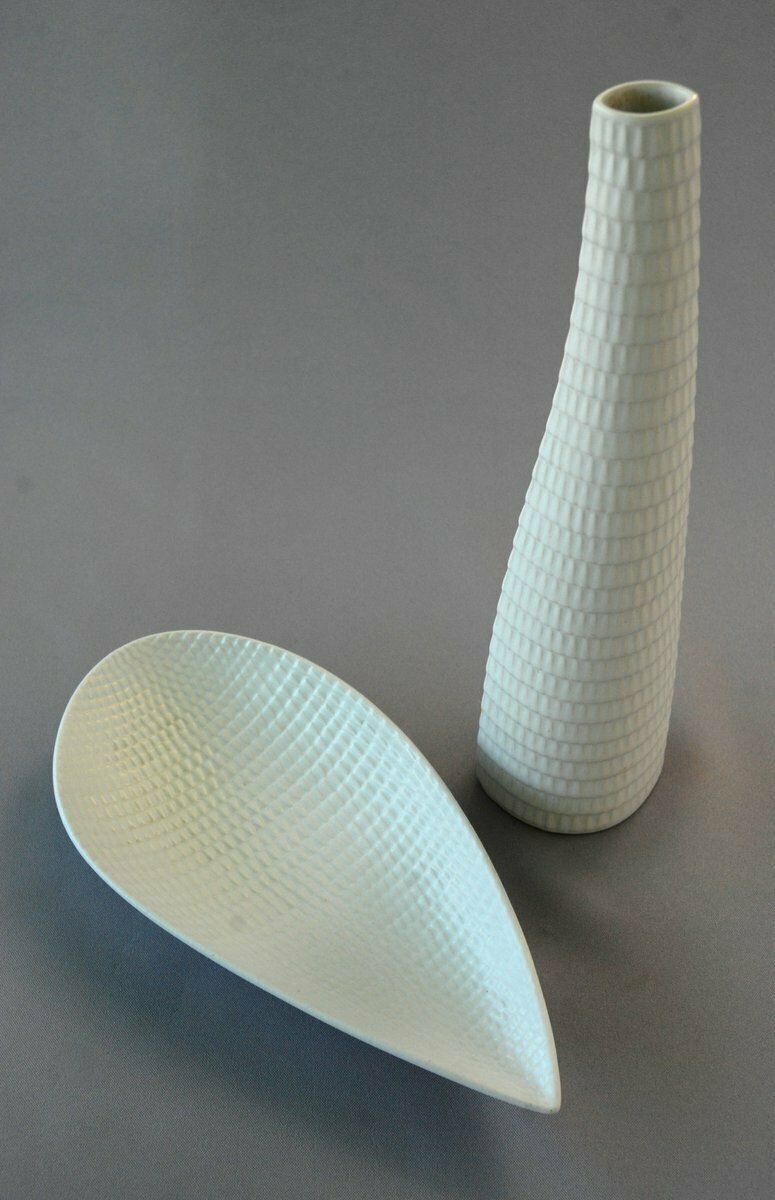 Reptile Vase 262 & Bowl 283 By Stig Lindberg For Gustavsberg, Sweden, 1953, Set Of 2 photo furniture