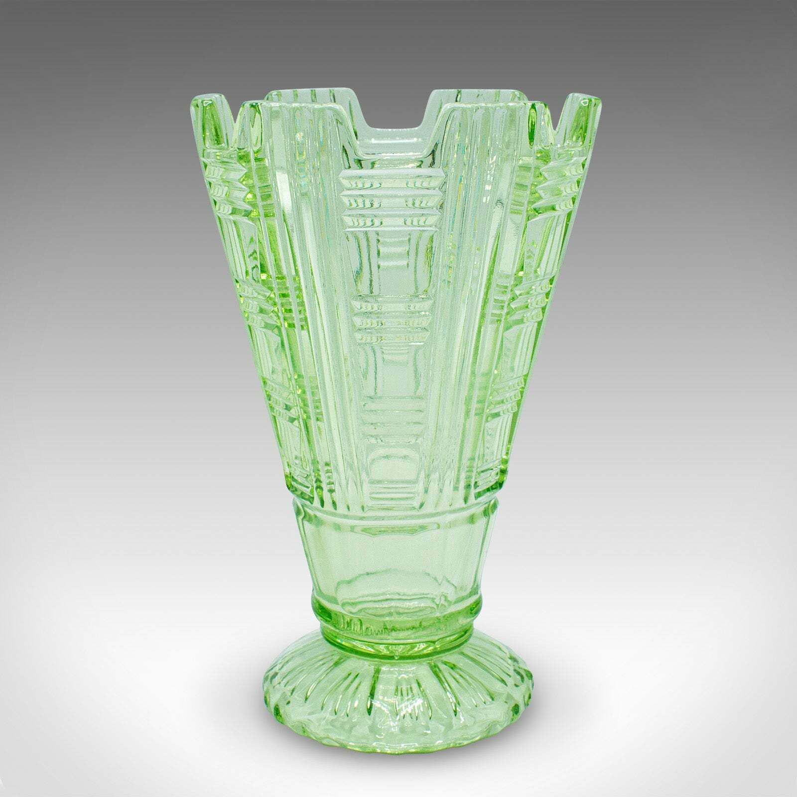 Tall Vintage Sharing Sundae Cup, English, Art Glass, Dessert Server, Circa 1930 photo for sale