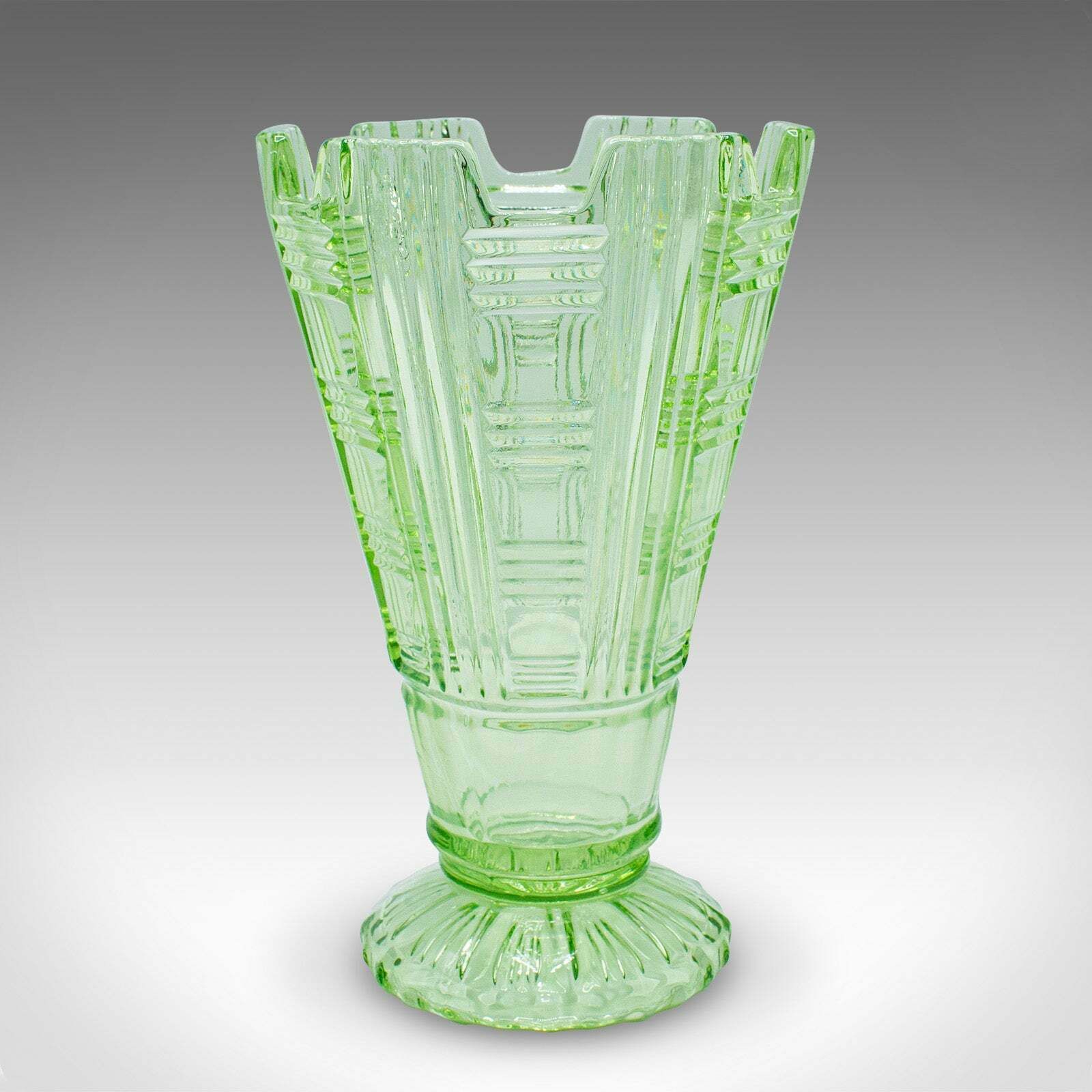 Tall Vintage Sharing Sundae Cup, English, Art Glass, Dessert Server, Circa 1930 photo Home Decor