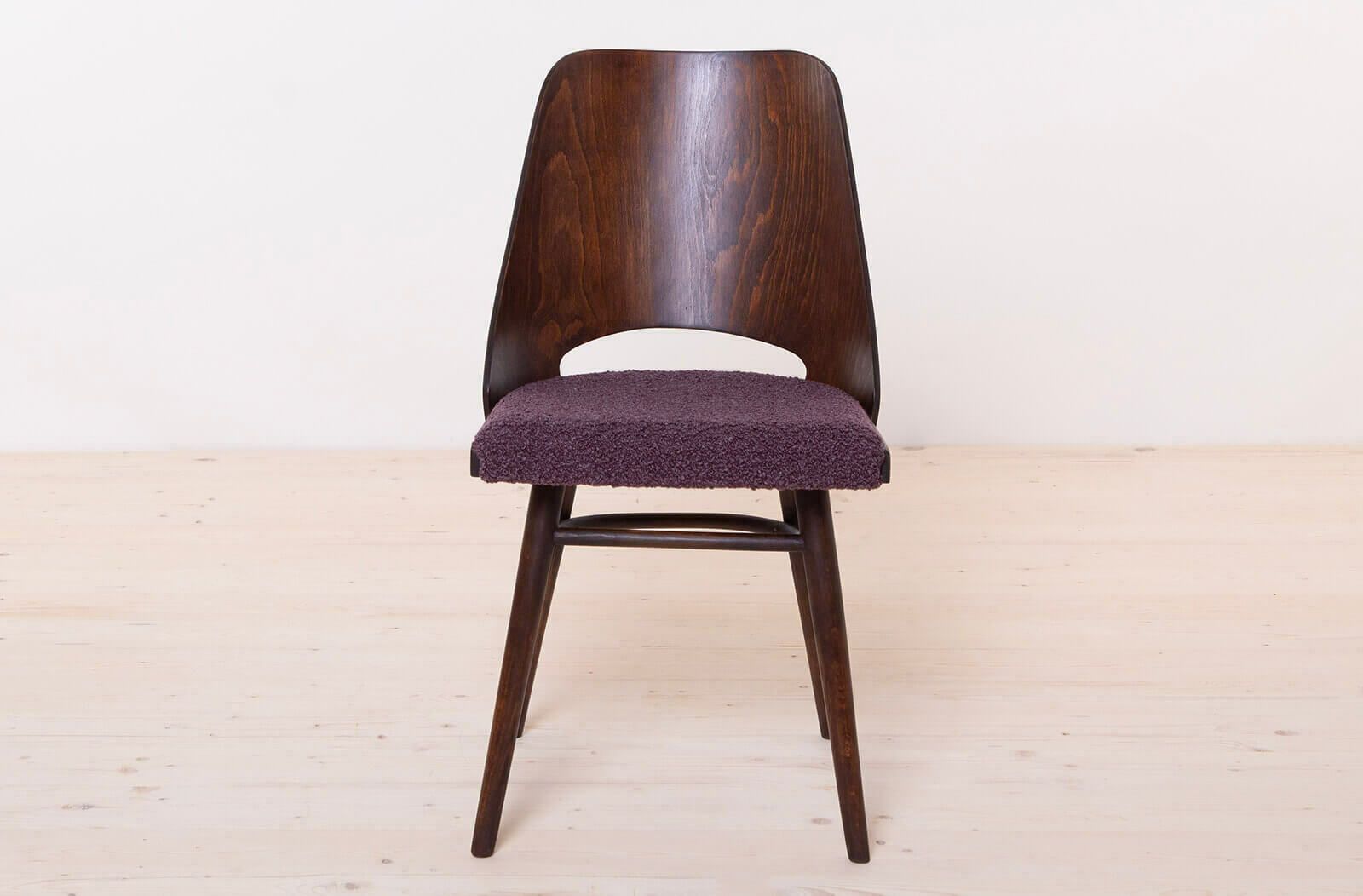 Set Of 6 Dining Chairs By R. Hofman For Ton, Model 514, 1960s, Reupholstered photo buy