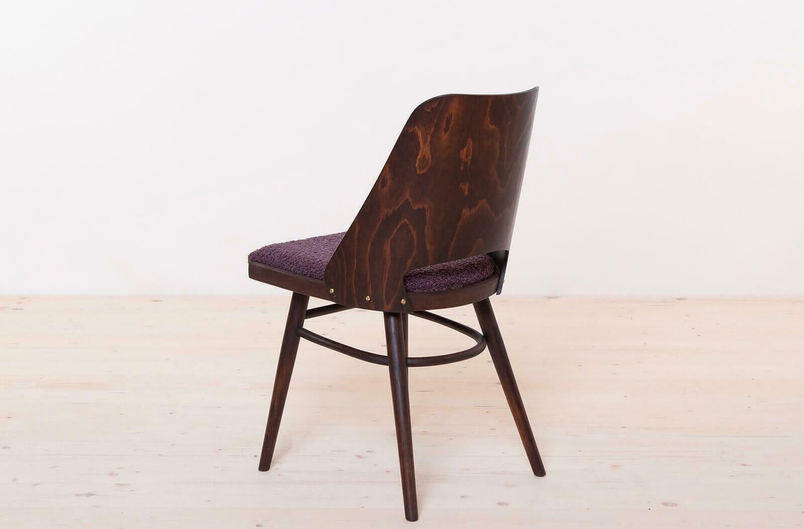 photo for sale Set Of 6 Dining Chairs By R. Hofman For Ton, Model 514, 1960s, Reupholstered