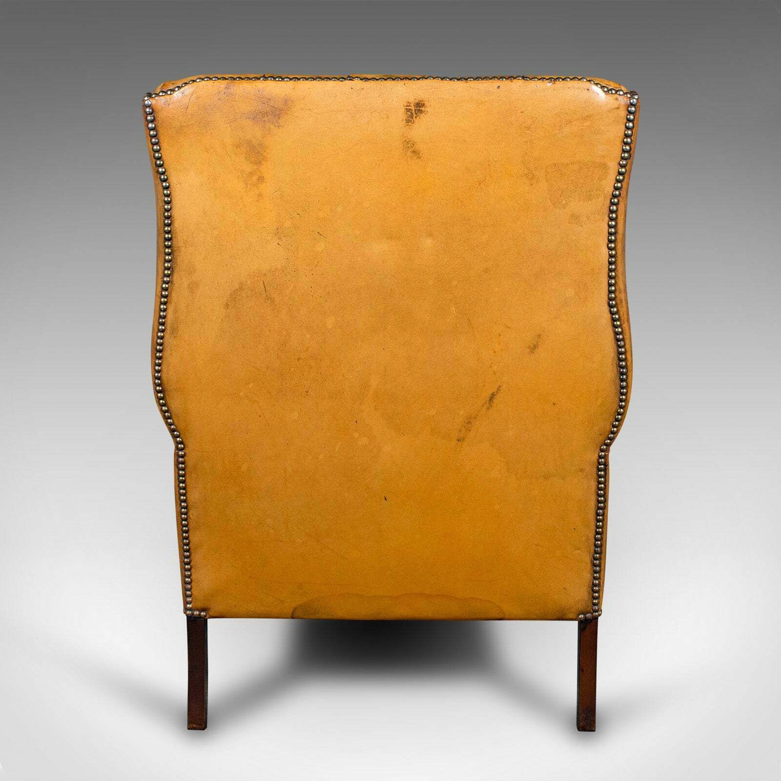 Vintage Gentleman's Club Armchair, English, Wing Back, Lounge, Georgian Revival photo 1695.0