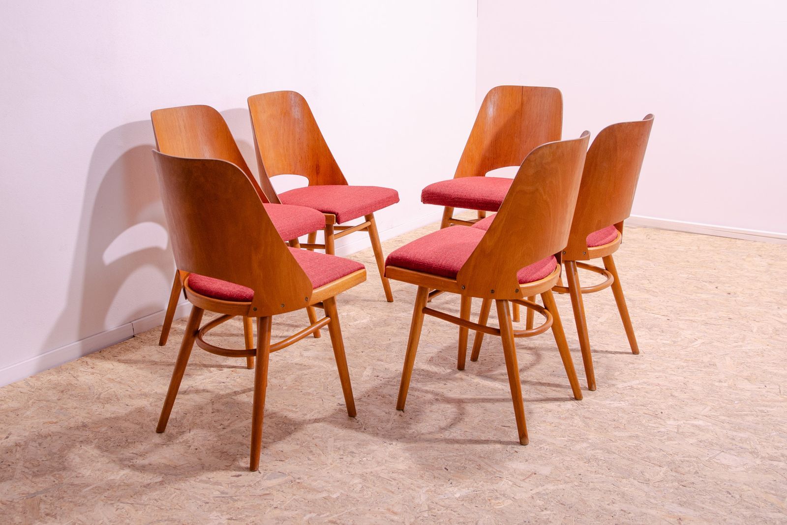 photo vinterior Mid Century Dining Chairs By Radomír Hofman, 1960´S, Set Of 6
