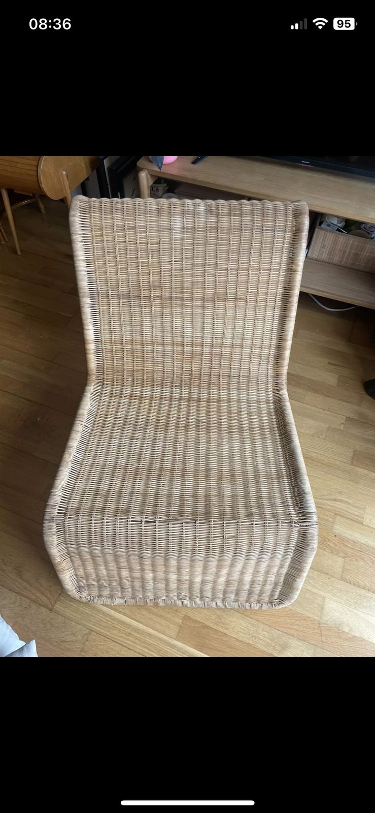 Tito Agnoli Rattan Easy Chair 1982 photo furniture