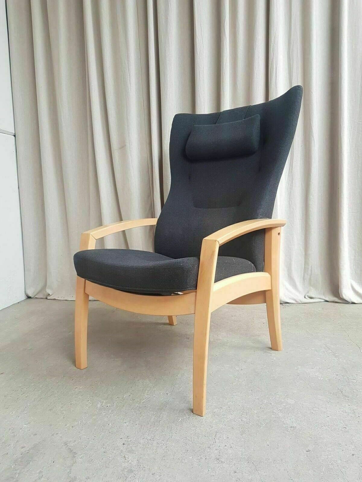 Vtg Mid Century Design Danish Beech Recliner Chair Farstrup Scandi Retro R261 photo Furniture