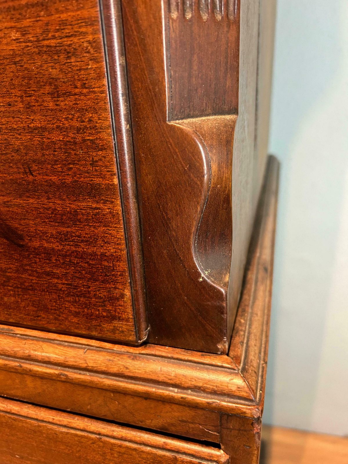 Virginian Walnut Tallboy/Chest On Chest Circa 1750 photo vinterior