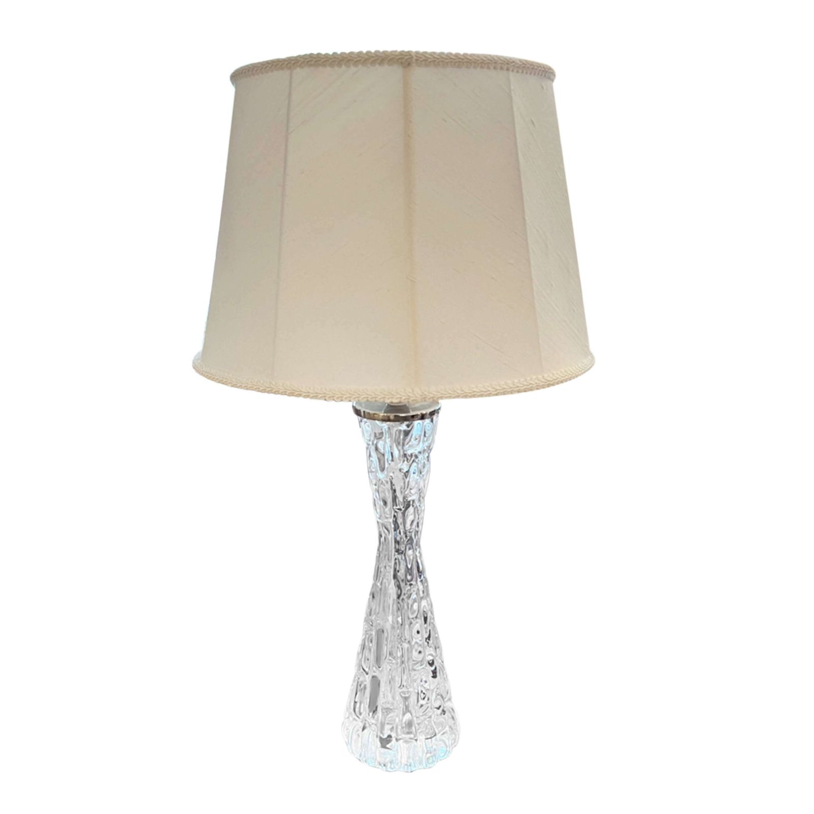 Pair Of 1960s Clear Orrefors Glass Table Lamps (Slightly Larger) photo furniture
