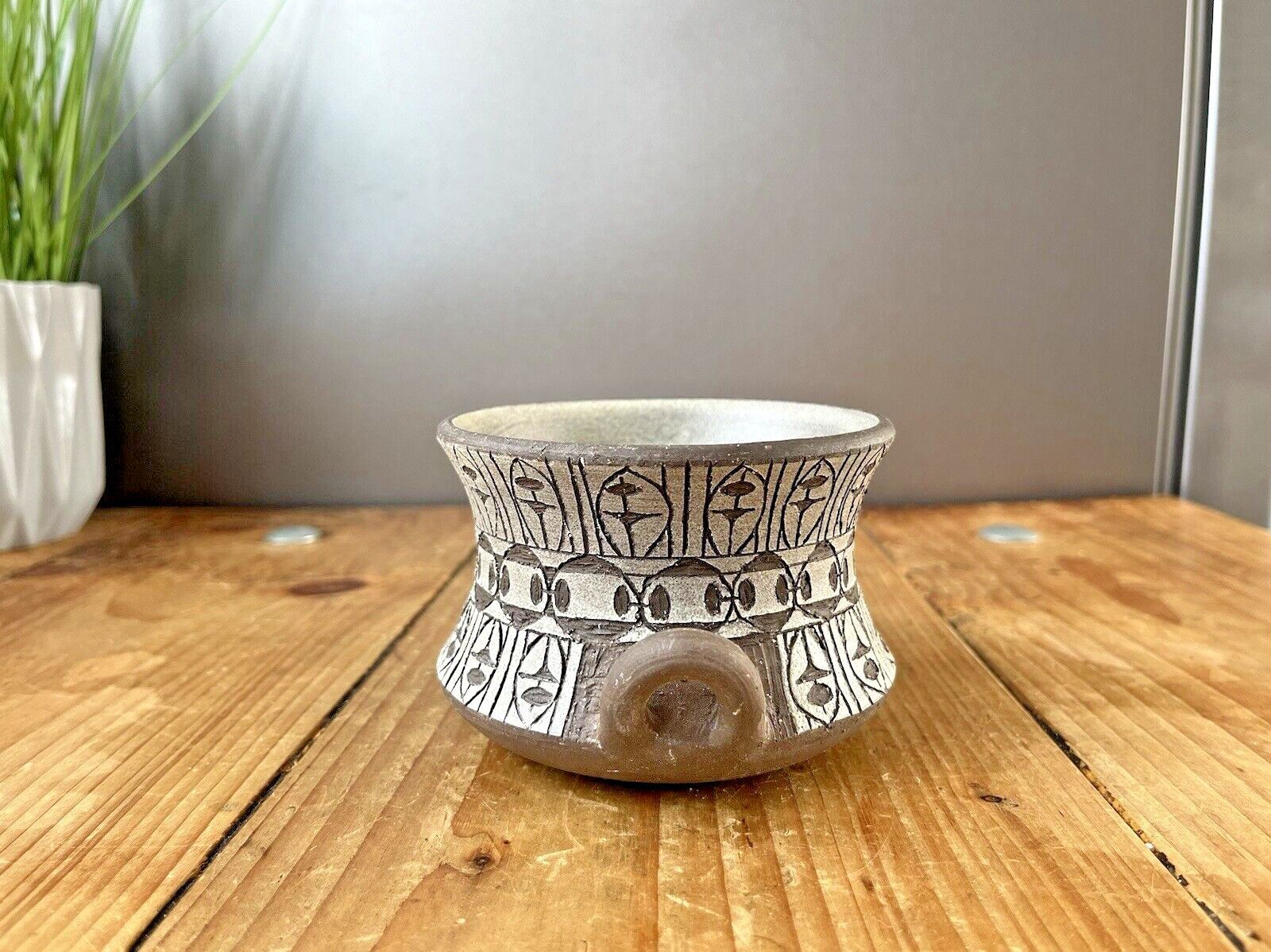 60s Mid Century Swedish Alignsas Keramik Ulla Winblad Striped Urn Vase Dish Bowl photo furniture