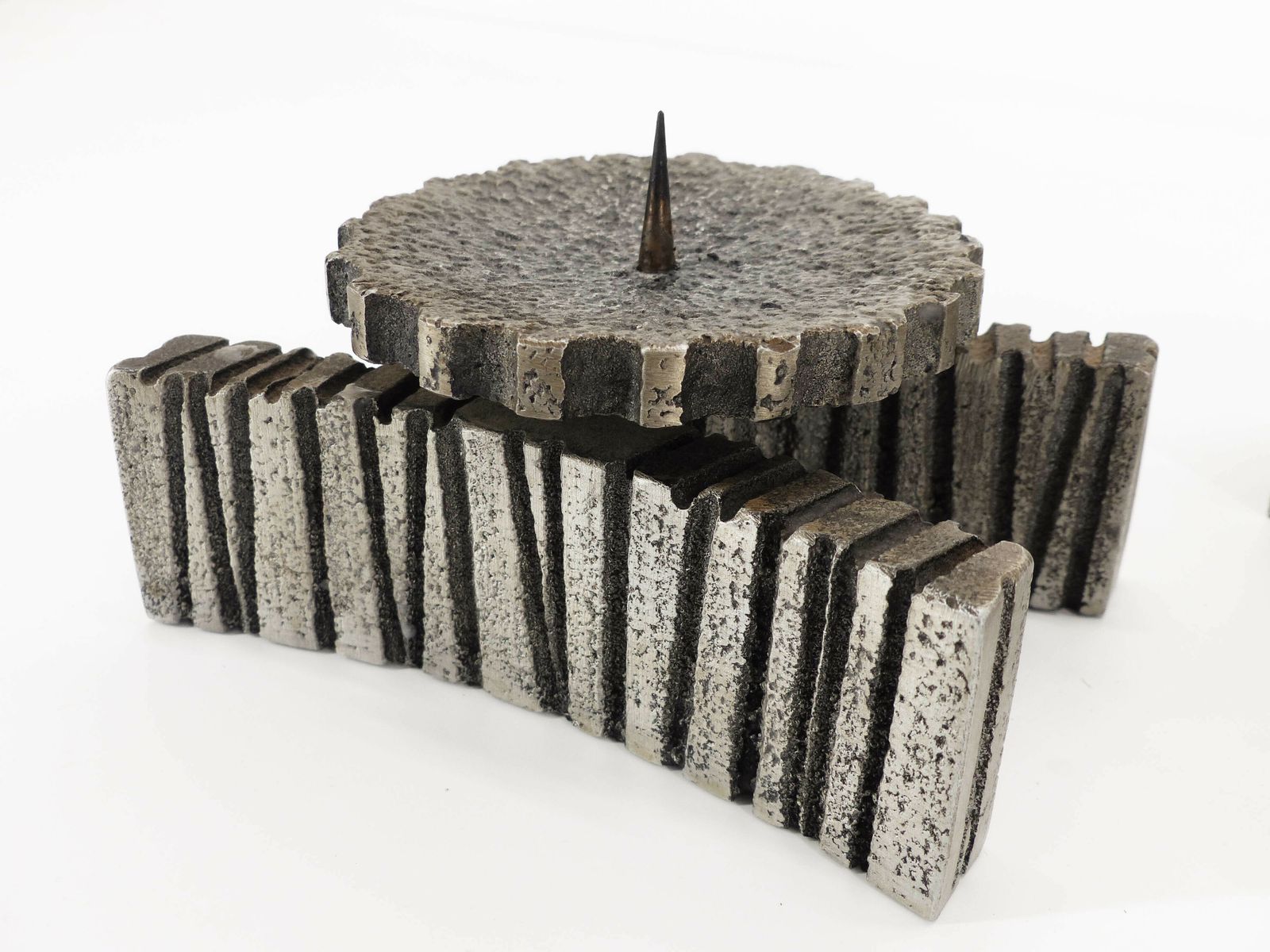 Brutalist Smoking Kit And Candle Holder Willy Ceysens 1960 photo for sale