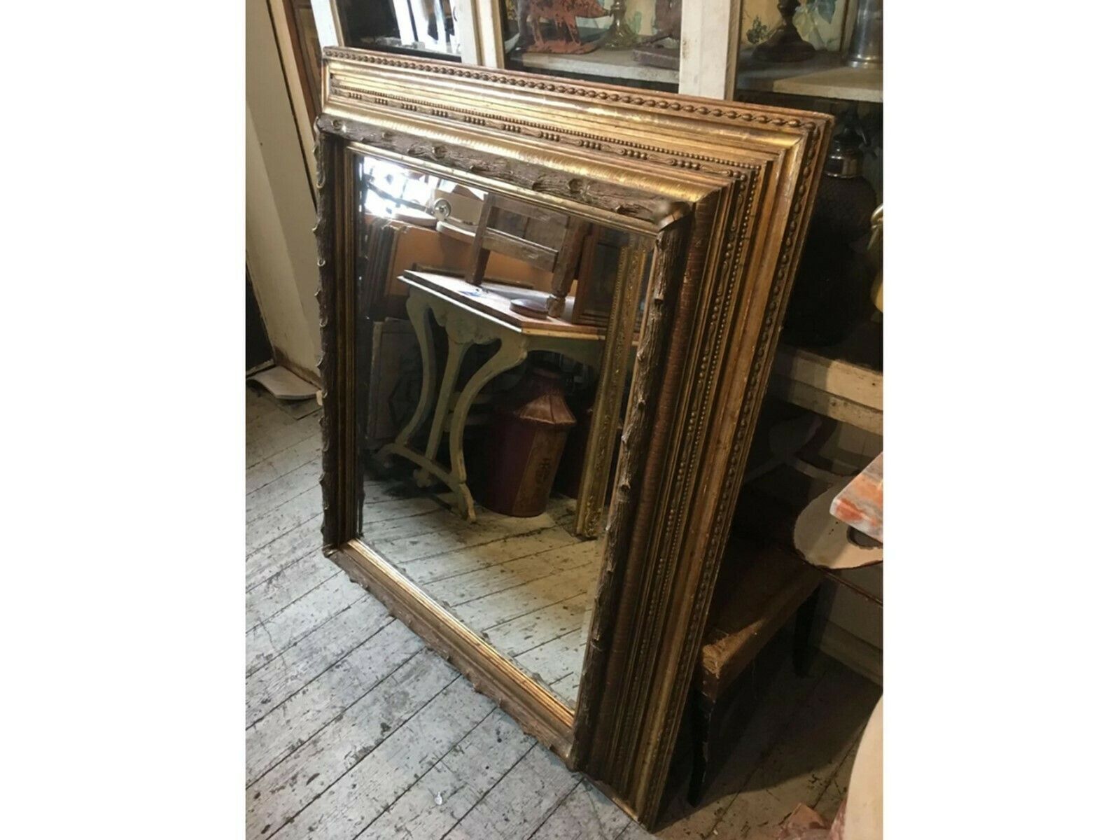 Hunting Lodge Mirror From Scotland photo vintage