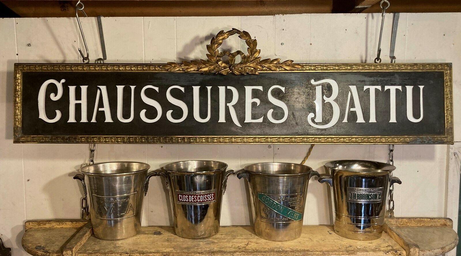 Magnificent French Lighting Up Trade Sign photo Home Decor