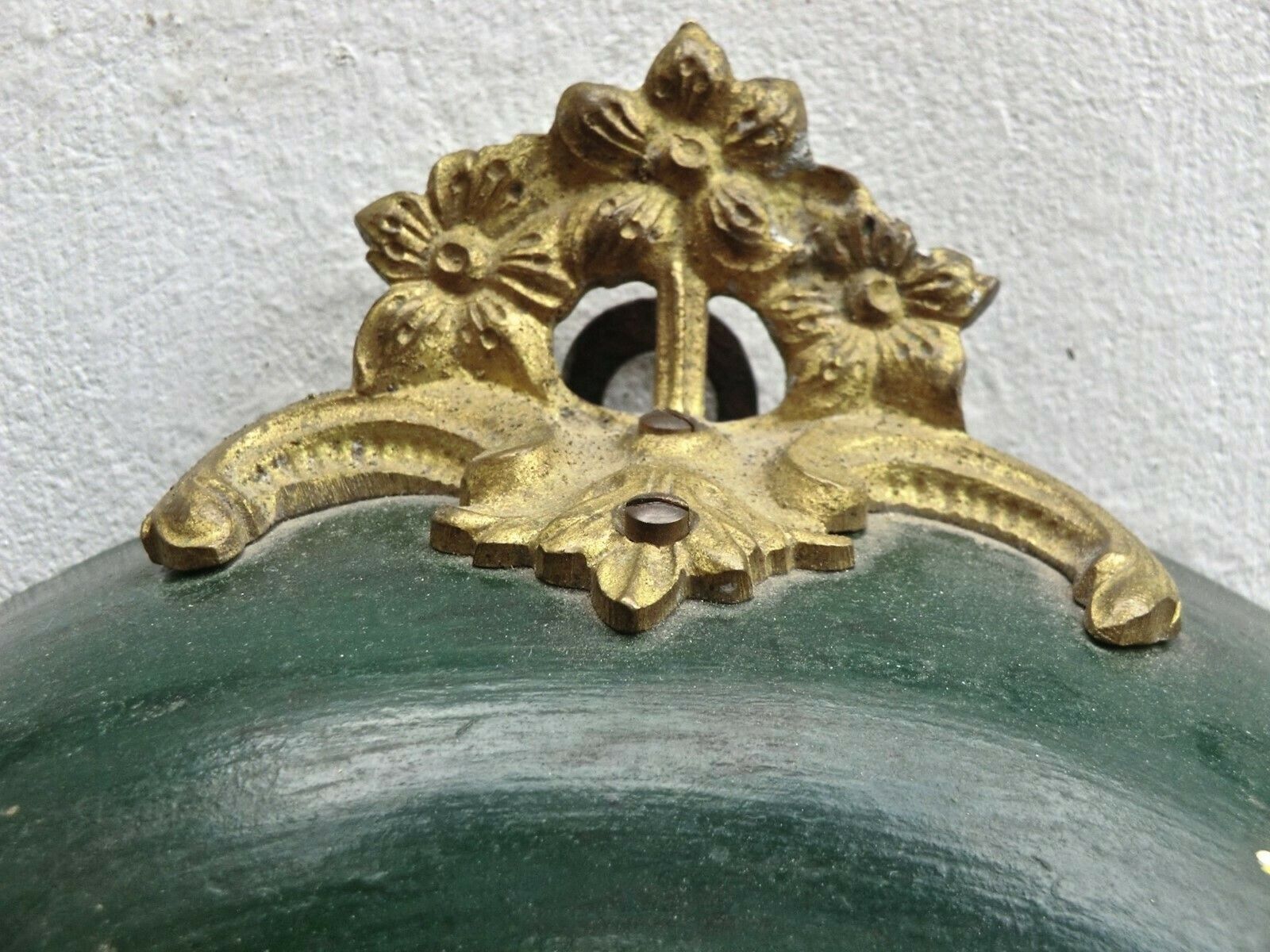 19thc. 'Boulangere' Chain Hanging Wall Clock From France photo vinterior