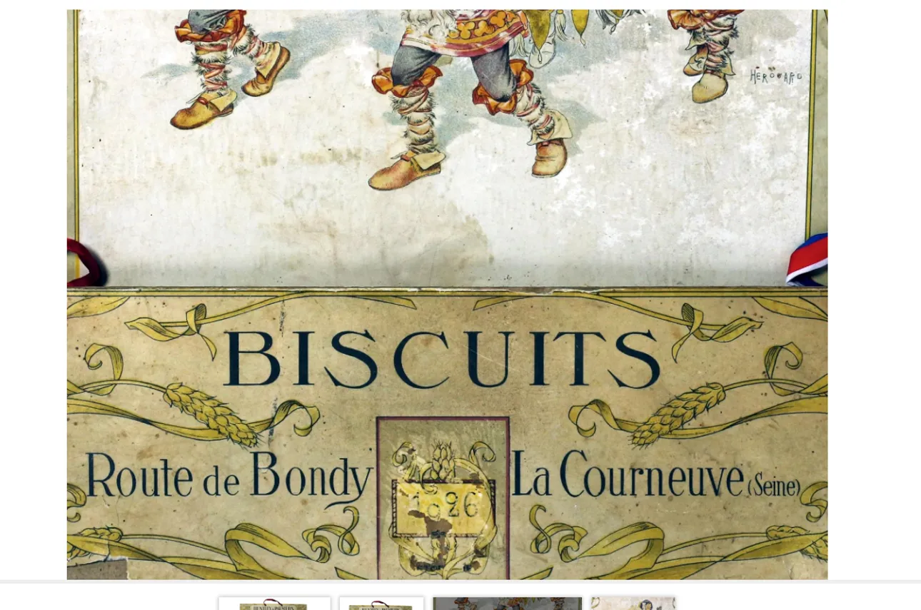 Rare 1890's Art Nouveau Era Showcard From France photo for sale