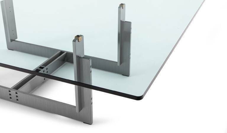 Original Square Glass Sarpi Dining Table By Carlo Scarpa photo vinterior