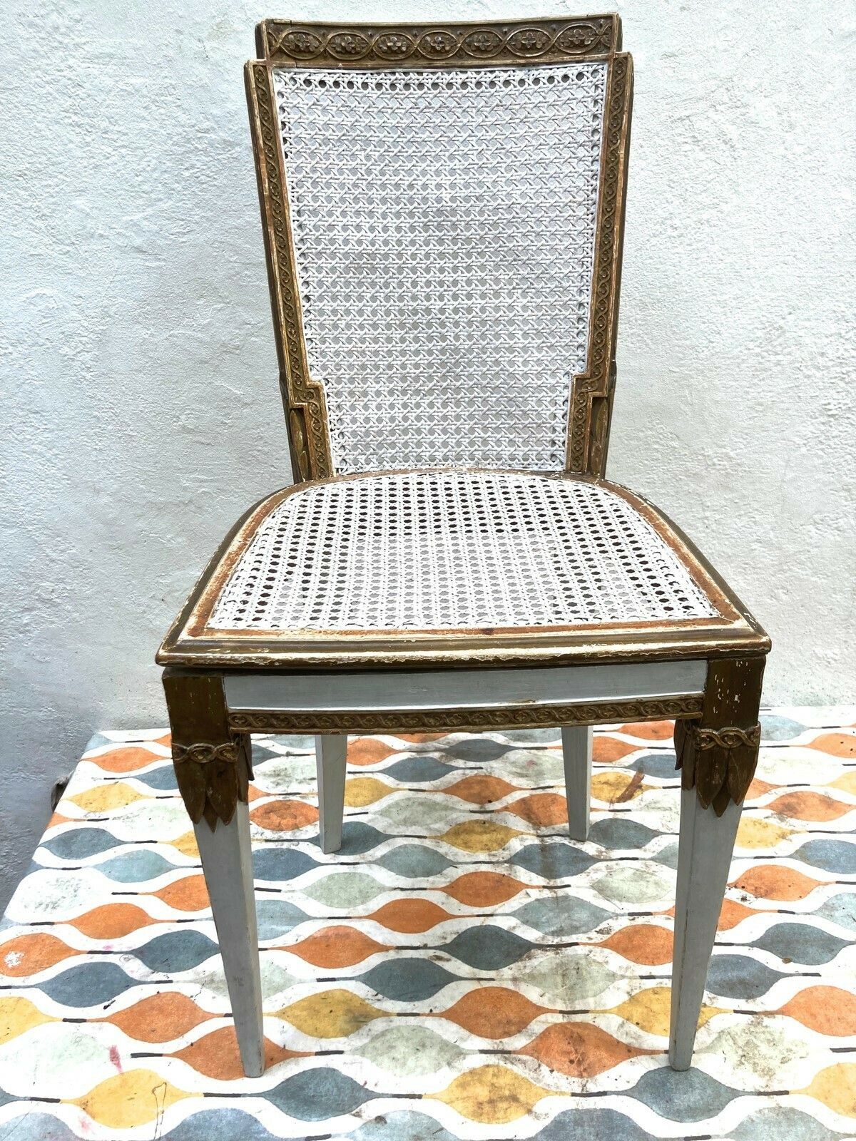 Small French 19thc. Boudoir Table & Chair photo for sale