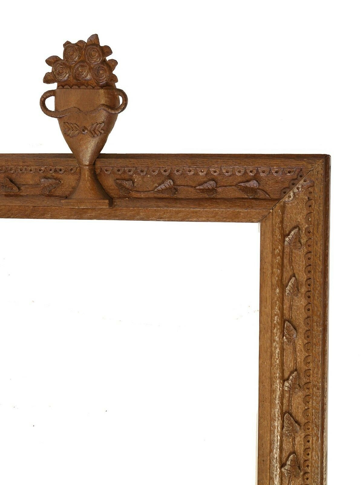 19th Century Frame With Carvings Of Leaves & Grapes photo for sale