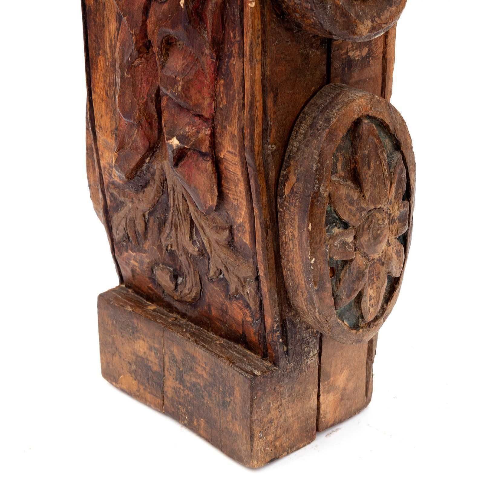 Carved Wooden Figure Of King David From French Pyrenean Region photo Home Decor