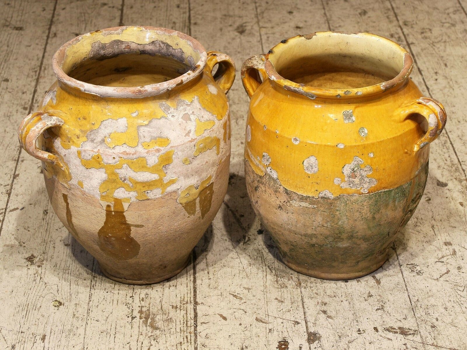 Pair Of Very Large Earthenware 'Confit' Pots From Provence photo furniture