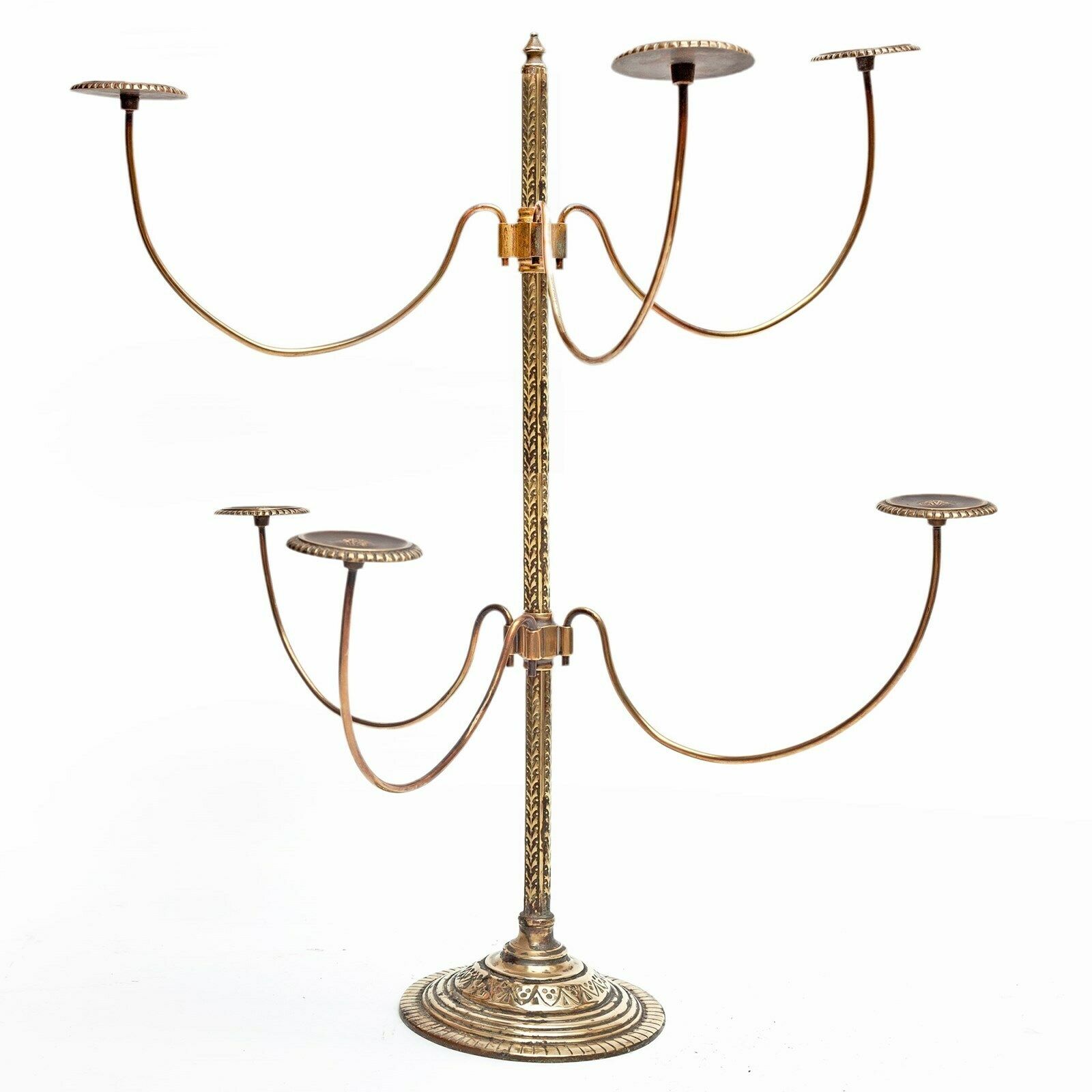 Chased Brass Counter Top Hatstand From Millinery Shop