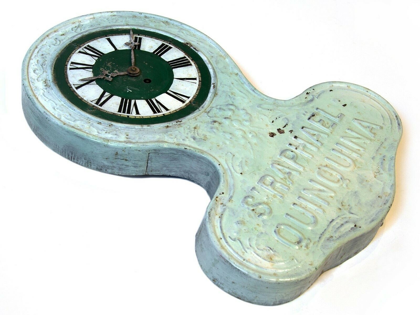 Collectible Advertising Tin Wall Clock From France photo 490.0