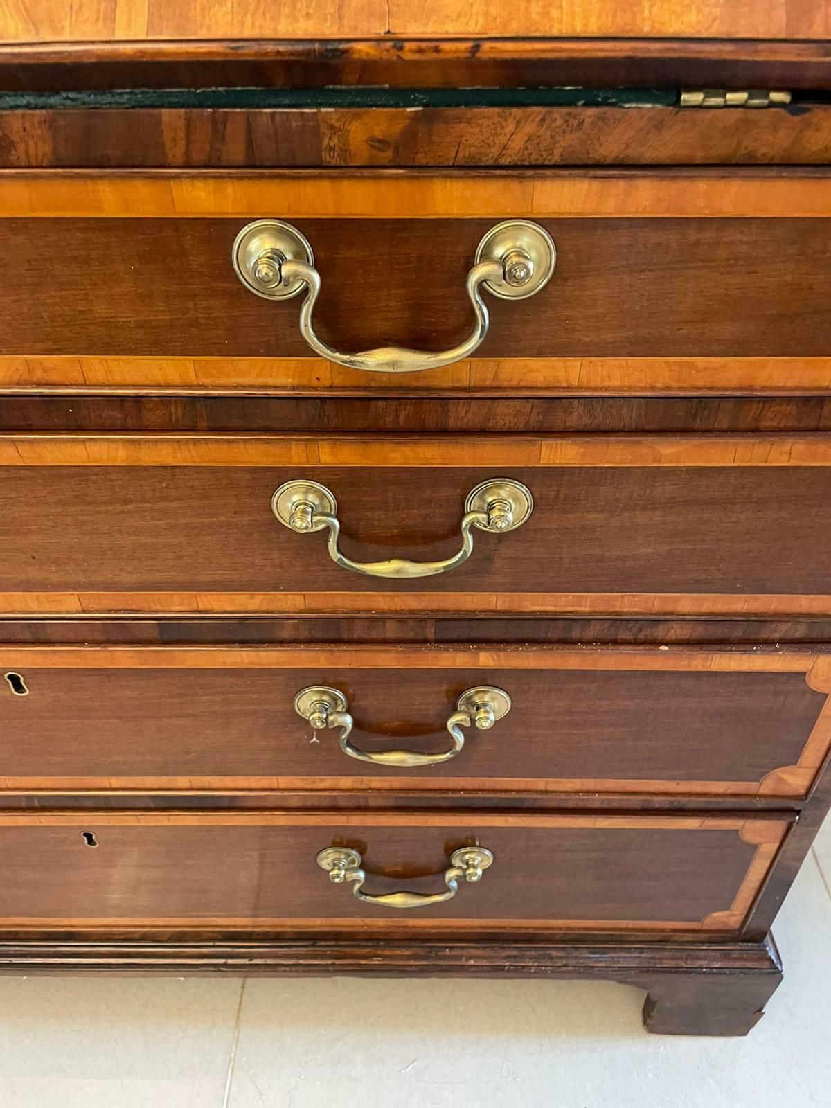 Outstanding Quality Antique 19th Century Mahogany Inlaid Bookcase photo Furniture