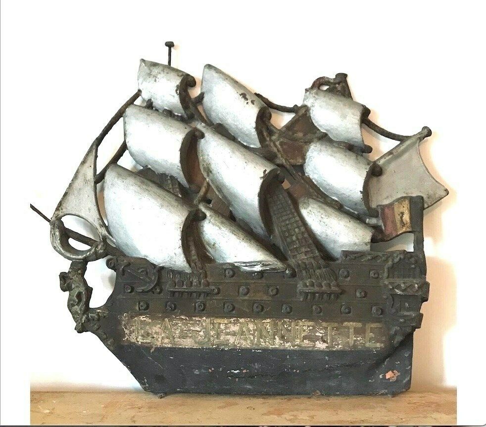 'La Jeannette' 19th C. Ship Chandlers Trade Sign From France