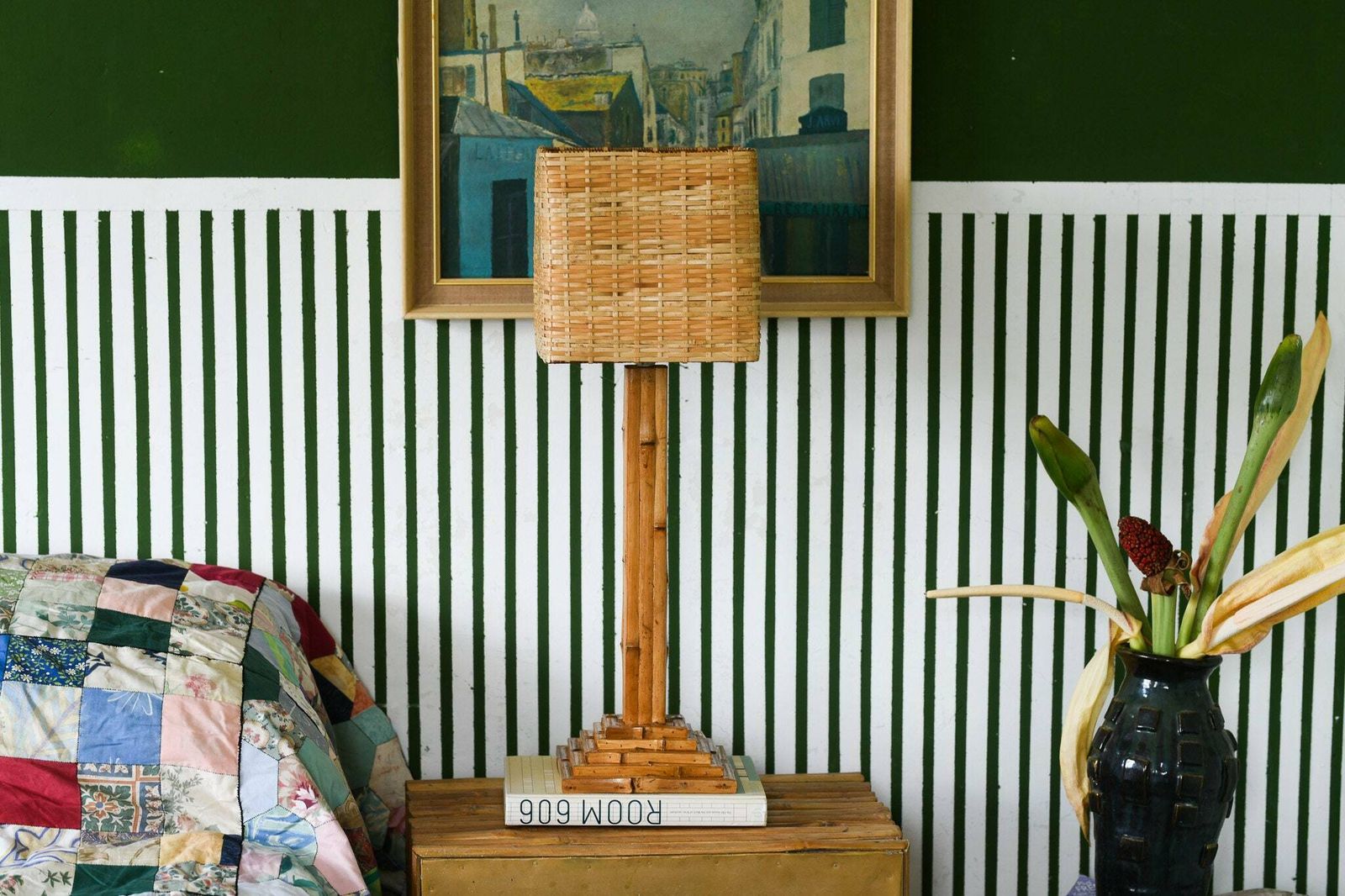 Organic Bamboo Table Lamp, 1980s photo furniture