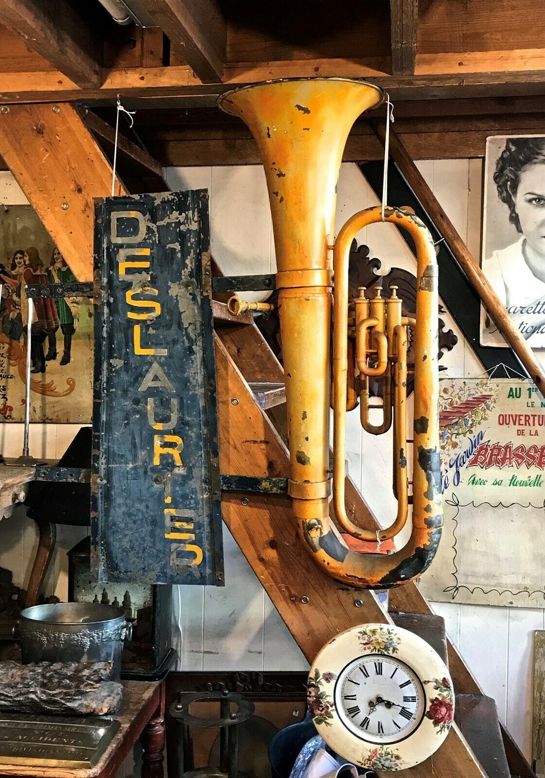 Musical Instrument Shop Sign From France photo furniture