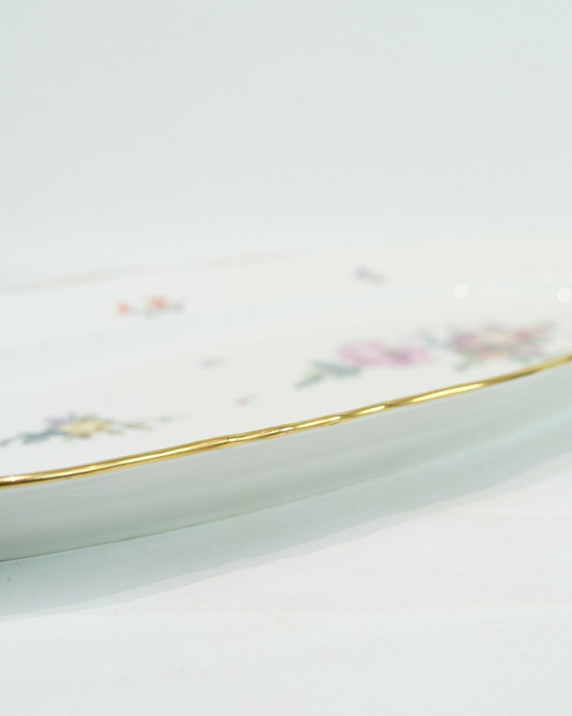 Fish Dish Kgl. Saxon Flower Decorated With Gold Hand Painted By Royal Copenhagen In  Approx From 1923 photo vinterior