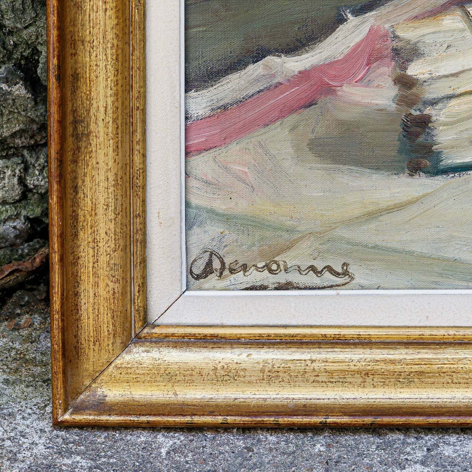 Art Still Life Oil Paintings Set "Asparagus & Eggs" And "Melon" By Alexandre Denonne photo