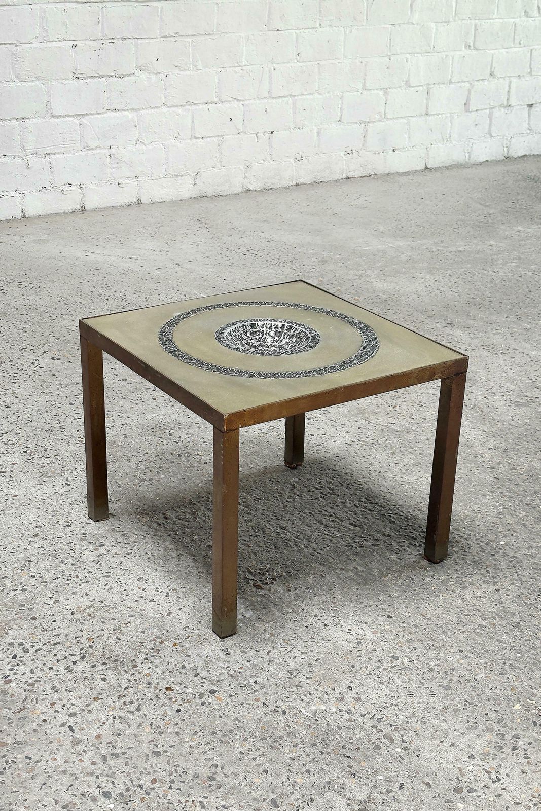 Marc D'haenens Brutalist Sculpture Side Table, Belgium 1970's photo Furniture