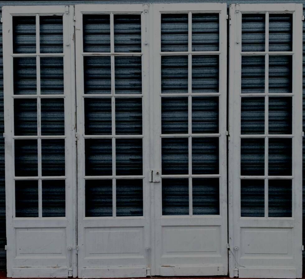 Suite Of Four Passage Doors With Small Tiles 20th Century photo buy