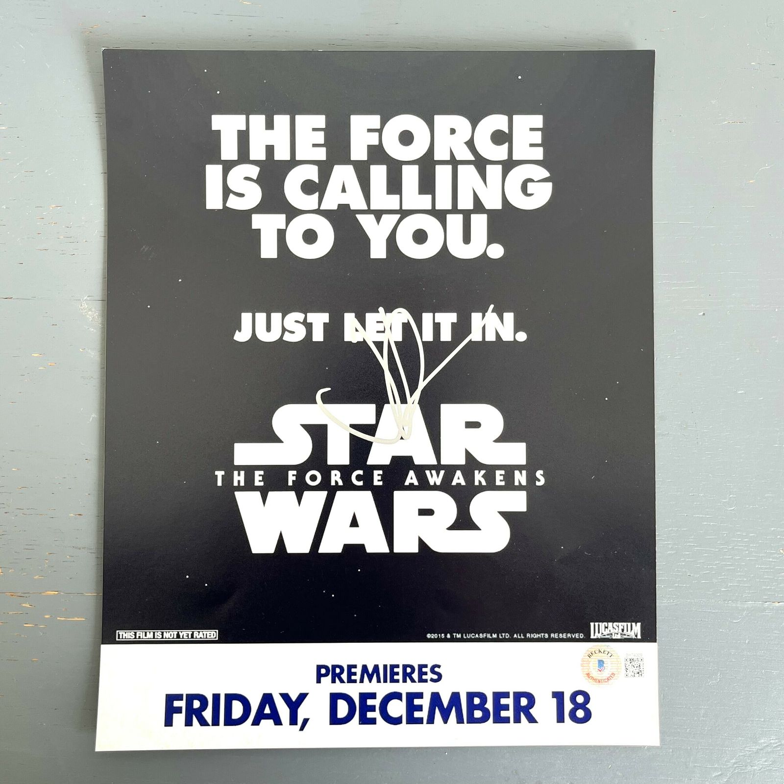 Star Wars: The Force Awakens   Jj Abrams (Director)   Autographed Poster Photograph photo furniture
