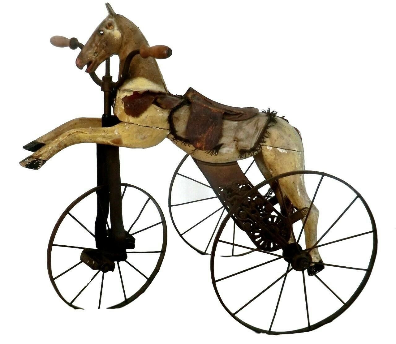 19th C. Child's Pedal Horse Tricycle From France