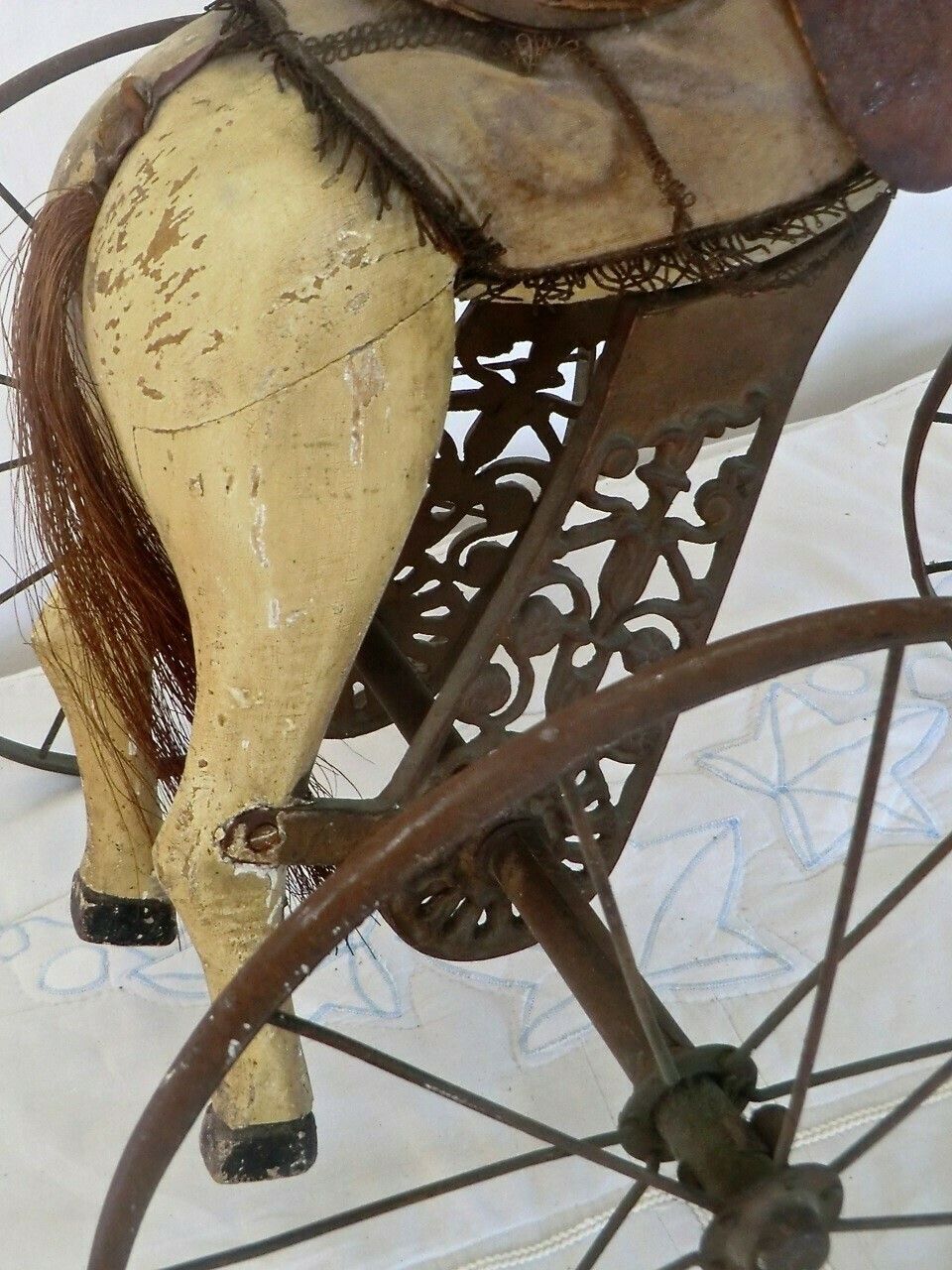 19th C. Child's Pedal Horse Tricycle From France photo Home Decor
